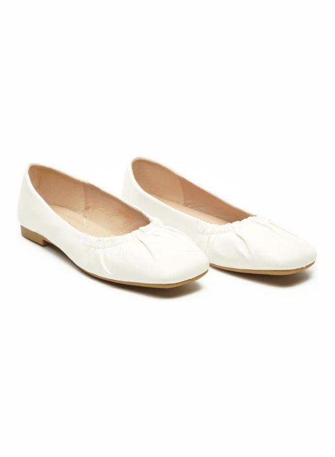 Generic - Formal Slip-On Belly Shoes White - Image 1