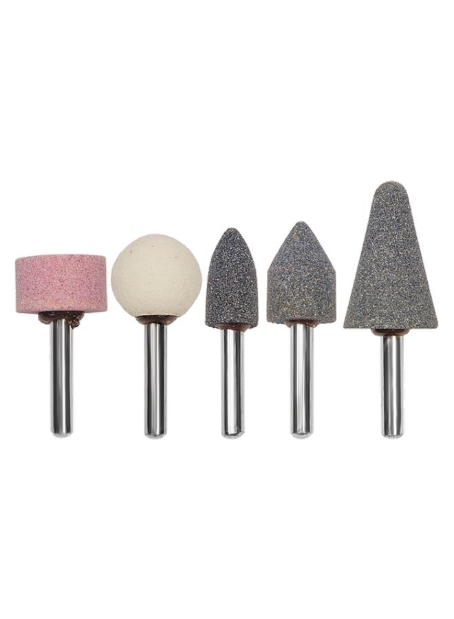 MTX 5-Piece Grinding Stones Set For Drill Multicolour 6mm