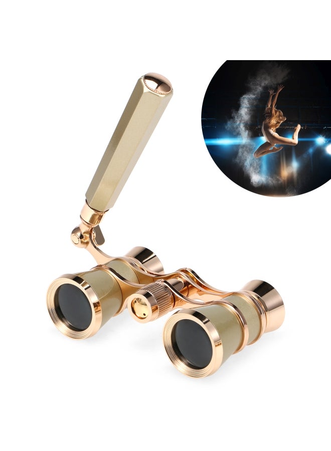 Generic Opera Glasses Lens Binocular With Handle And Bag  - Image 3