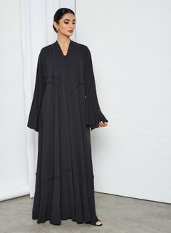Stylish Casual Abaya With Sheilah Black
