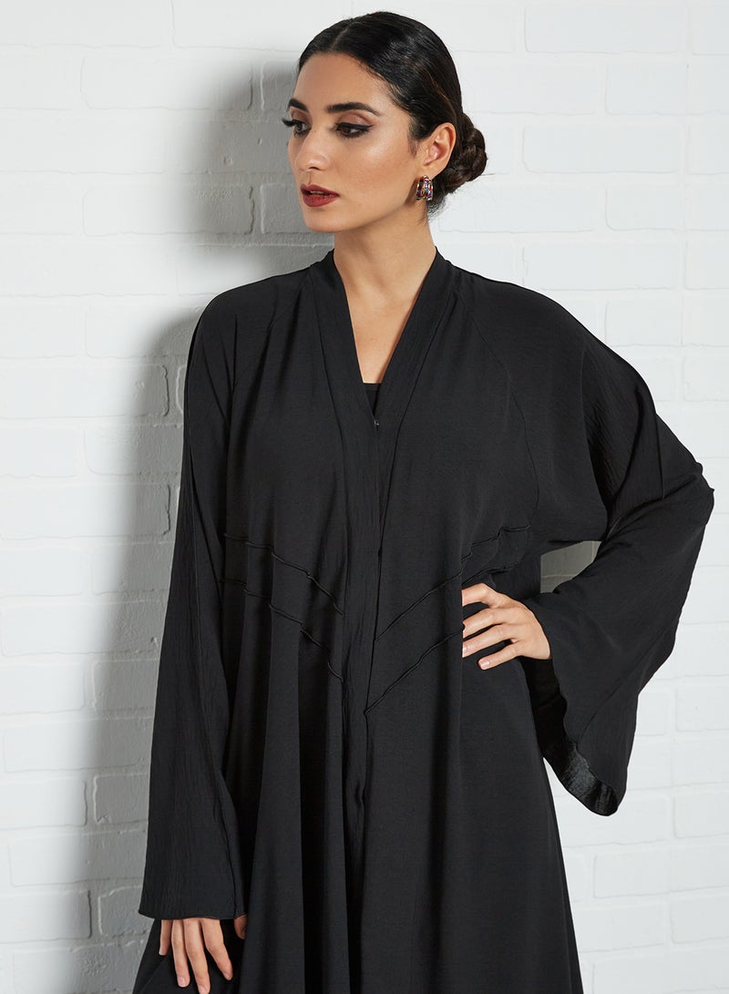 ROZA - Stylish Casual Abaya With Sheilah Black - Image 1