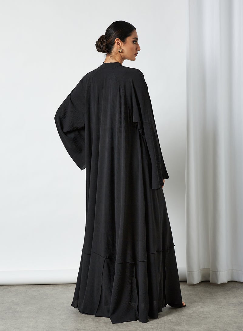 ROZA - Stylish Casual Abaya With Sheilah Black - Image 1