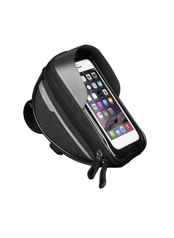 Generic Waterproof Cycling Bike Bicycle Front Frame Tube Touch Screen Mobile Phone Bag 20x10x20cm  - Image 1