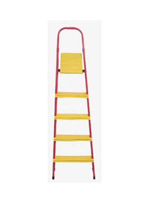 5 Step Foldable Ladder Yellow Red 5000grams