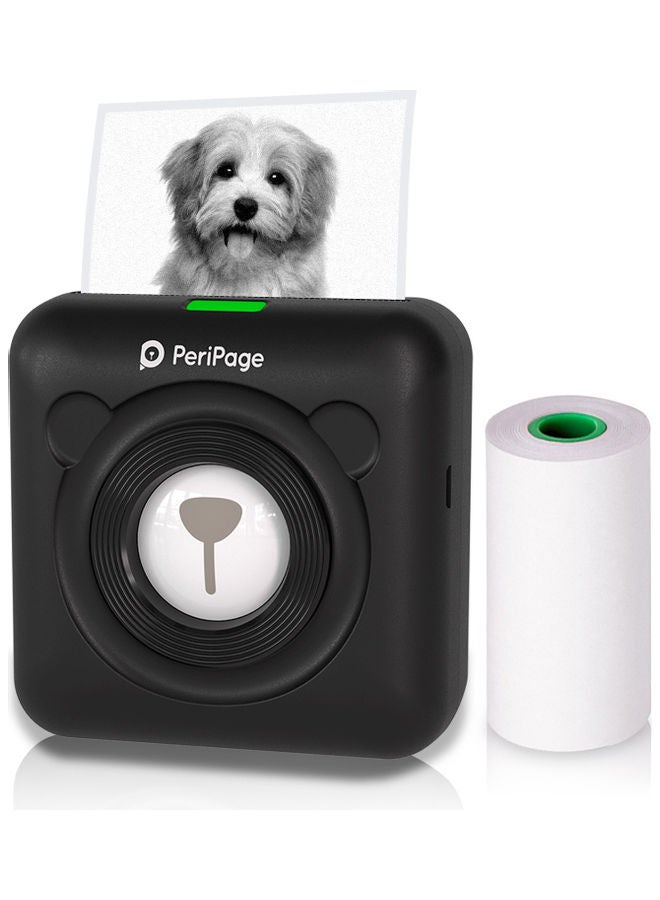 PeriPage Wireless Mini Pocket Thermal Photo Printer Black  - Image 1