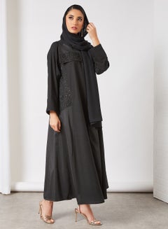 Stylish Casual Abaya With Sheilah Black - v1619323696/N46040596V_3