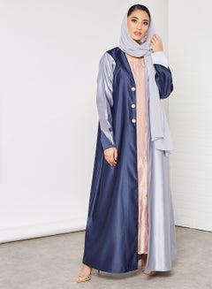 Stylish Casual Abaya With Sheilah Blue - v1619323703/N46041245V_1