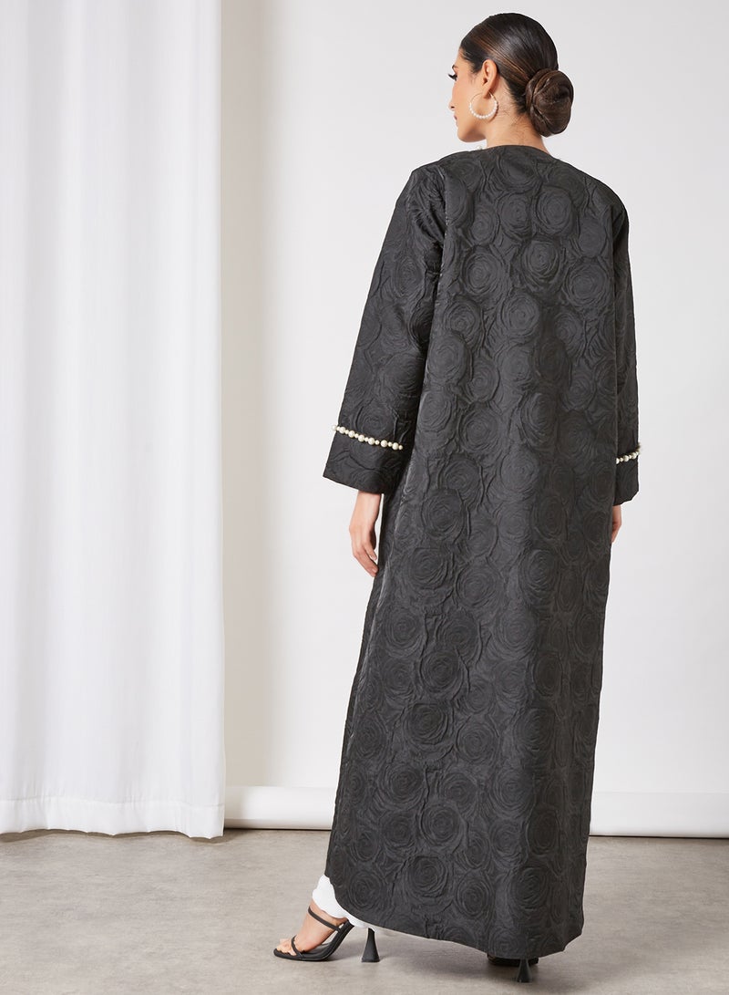Bousni - Stylish Casual Abaya With Sheilah Black - Image 1