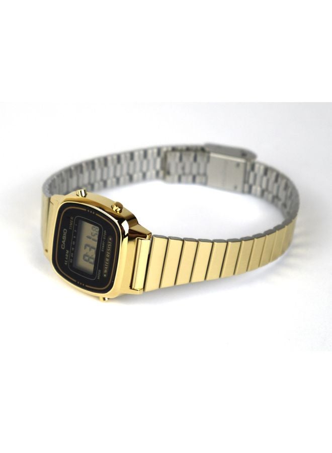CASIO Women's Stainless Steel Digital Watch LA670WGA-1DF - 25 mm - Gold - Image 4