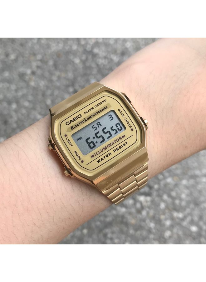 CASIO - Men's Water Resistant Digital Watch A168WG-9WDF - 39 mm - Gold - Image 1