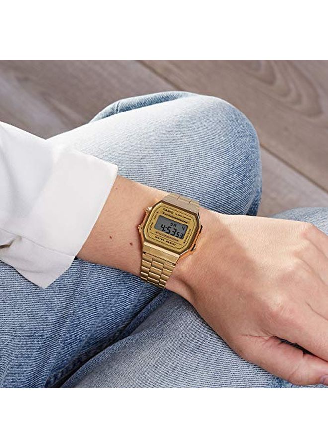 CASIO - Men's Water Resistant Digital Watch A168WG-9WDF - 39 mm - Gold - Image 1