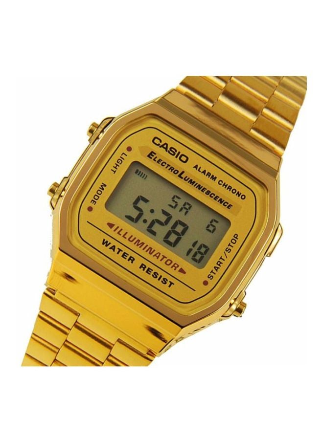 CASIO - Men's Water Resistant Digital Watch A168WG-9WDF - 39 mm - Gold - Image 1