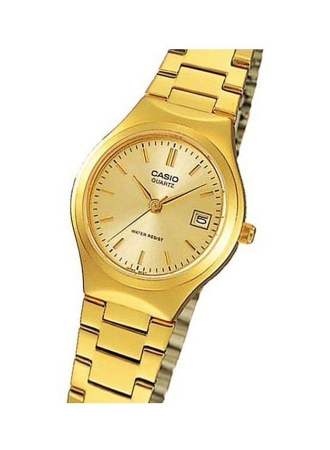 كاسيو ساعة يد إنتايسر بعقارب مقاومة للماء طراز LTP-1170N-9ARDF - 30 مم - ذهبي للرجال - Image 4