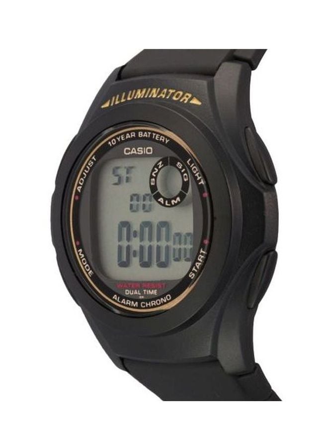 CASIO - Boys' Youth Series Water Resistant Digital Watch F-200W-9A - 40 mm - Black - Image 1
