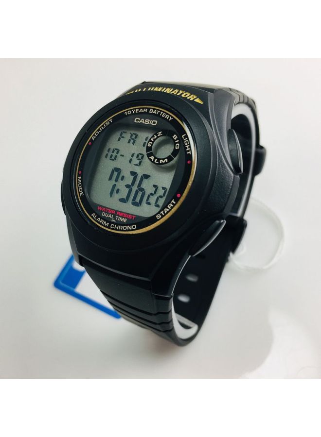 CASIO - Boys' Youth Series Water Resistant Digital Watch F-200W-9A - 40 mm - Black - Image 1