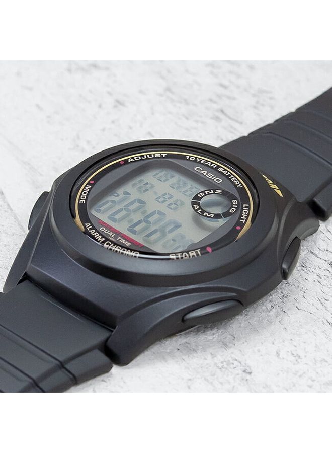 CASIO - Boys' Youth Series Water Resistant Digital Watch F-200W-9A - 40 mm - Black - Image 1