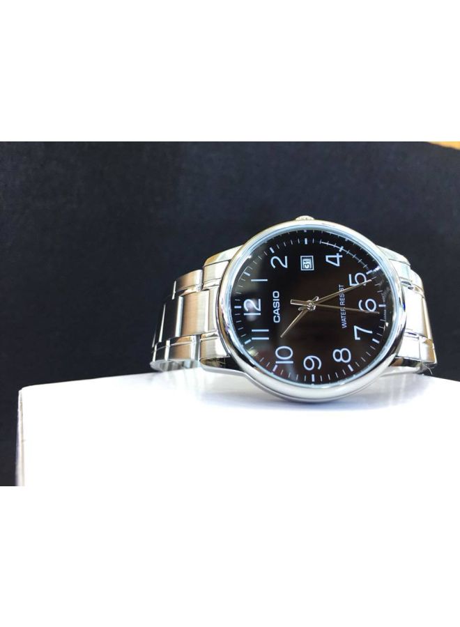 CASIO Men's Stainless Steel Analog Wrist Watch MTP-V002D-1BUDF - 48 mm - Silver - Image 5