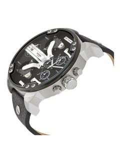 DIESEL Men's Water Resistant Leather Chronograph Watch DZ7313  - Image 4