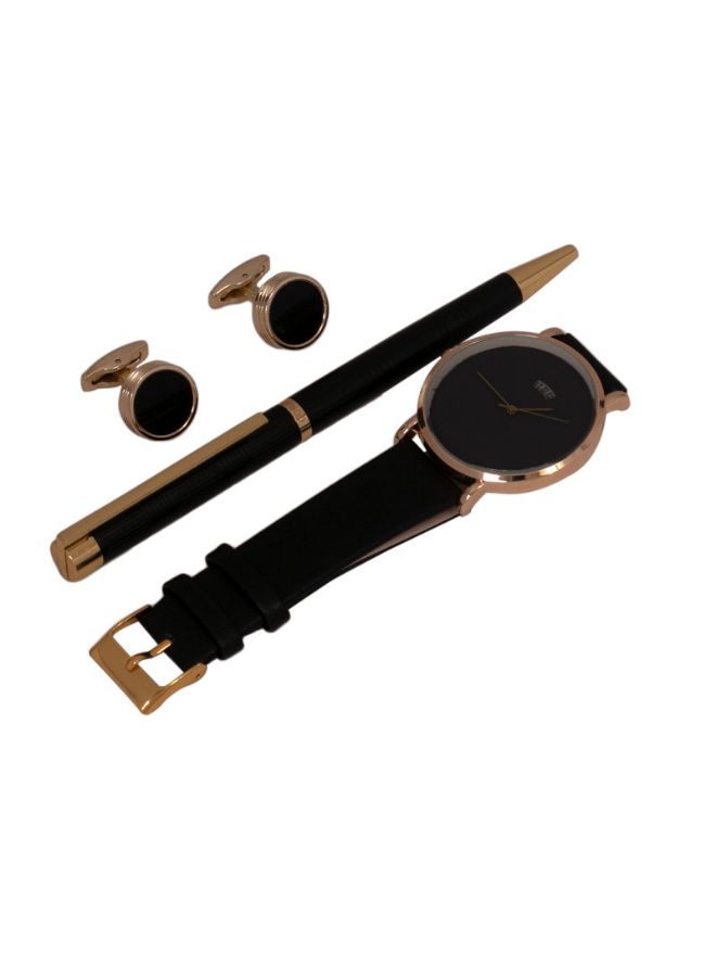 Corato - Men's Analog Wrist Watch With Pen And Cufflinks Set - Image 1