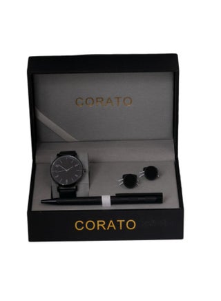 Men's Analog Wrist Watch With Pen And Cufflinks Set - v1619333604/N45391738A_1