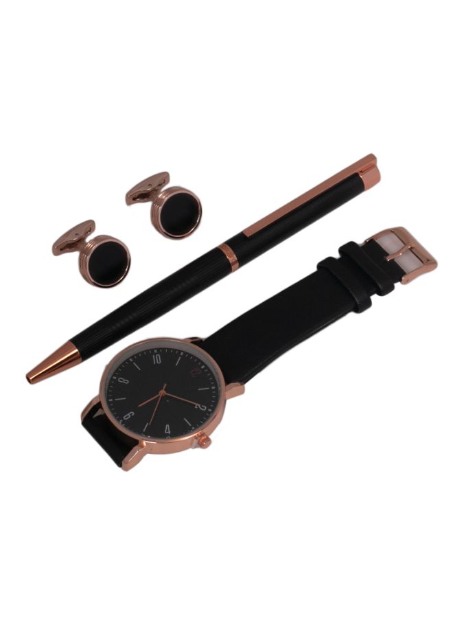 Corato - Men's Analog Wrist Watch With Pen And Cufflinks Set - Image 1