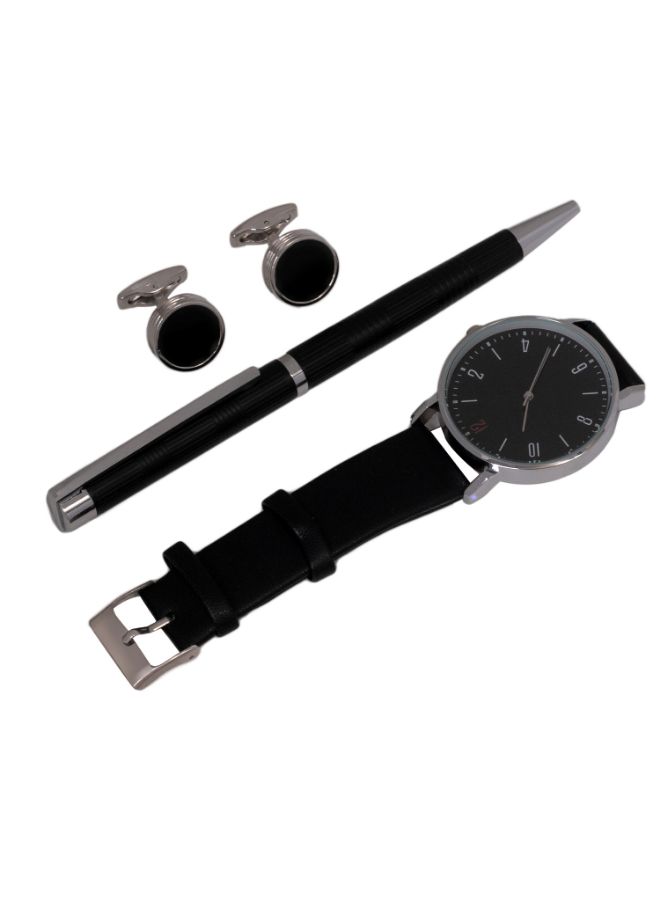 Corato - Men's Analog Wrist Watch With Pen And Cufflinks Set - Image 1