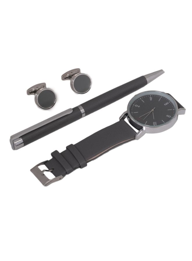 Corato - Men's Analog Wrist Watch With Pen And Cufflinks Set - Image 1