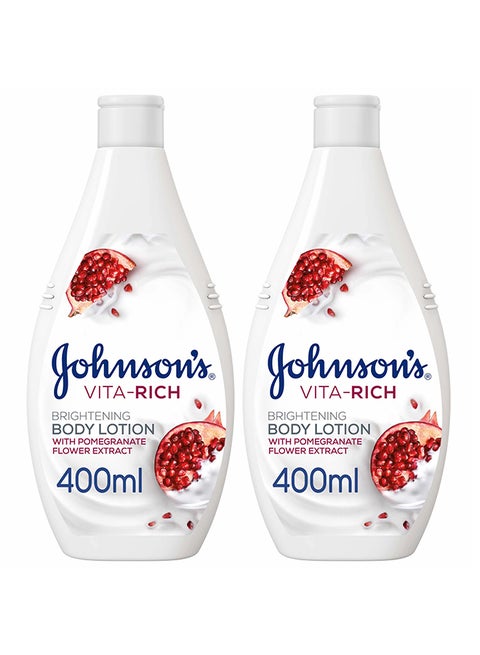 Body Lotion Vita-Rich Brightening Pomegranate Flower Multicolour 400ml Pack of 2