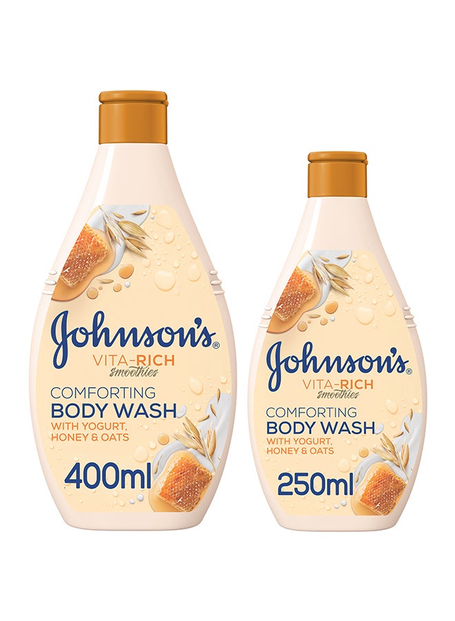 جونسون غسول الجسم فيتا ريتش متعدد الألوان 400+250ml Pack of 2 