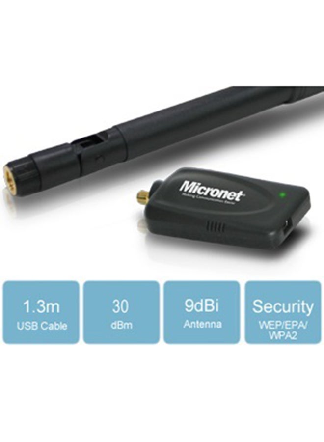 Micronet WLAN USB Adapter Black - Image 3