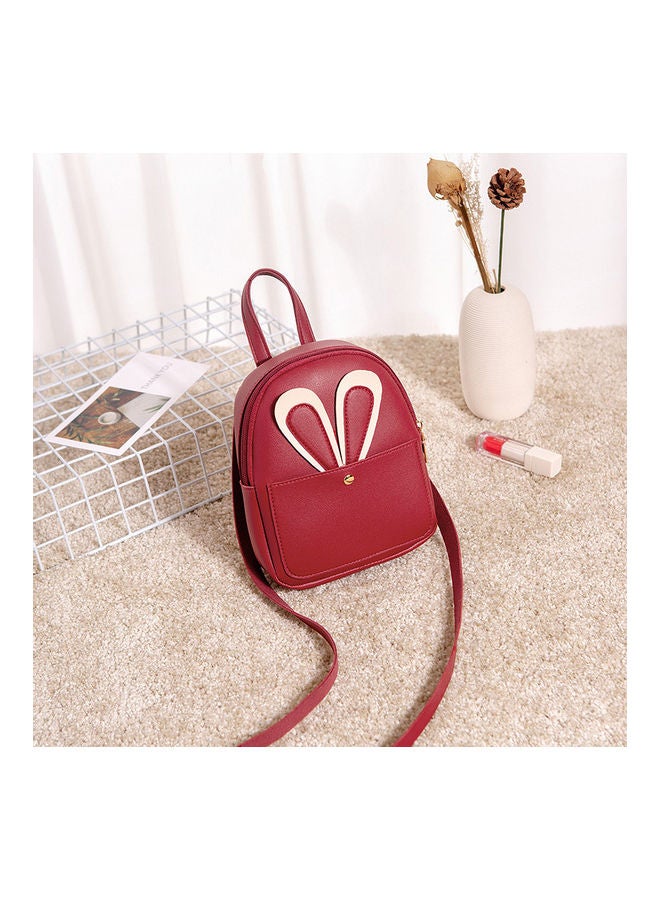 Women's Casual Mini Backpack Red - Image 1