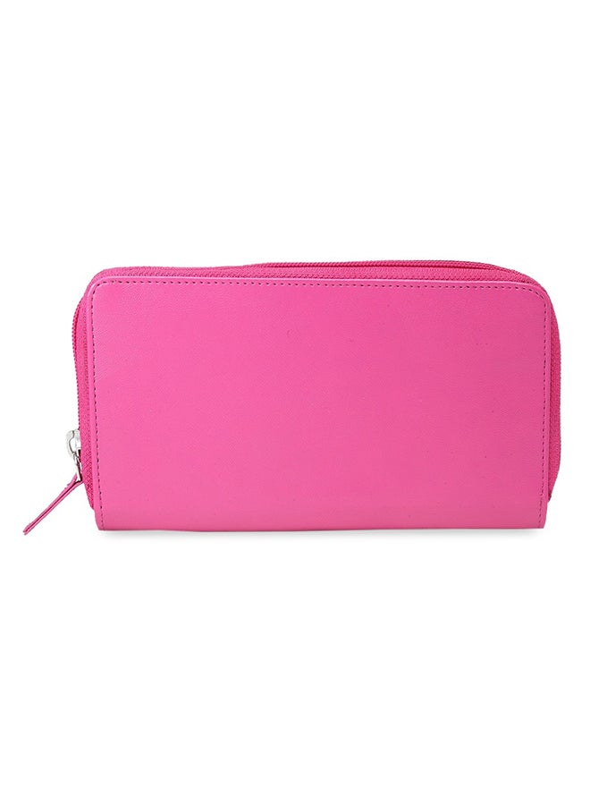 APSIS - Stylish Comfortable Logo Detail Wallet For Women AP_WLT_W2_Pink - Image 1