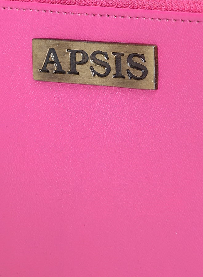 APSIS - Stylish Comfortable Logo Detail Wallet For Women AP_WLT_W2_Pink - Image 1