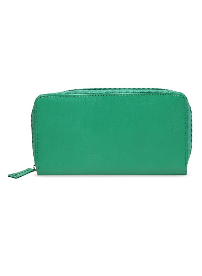 APSIS Stylish Comfortable Logo Detail Wallet For Women AP_WLT_W2_Green - Image 2