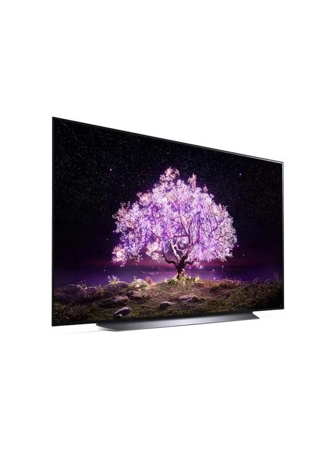 LG - OLED TV 48 Inch C1 Series Cinema Screen Design 4K HDR WebOS Smart With ThinQ AI Pixel Dimming OLED48C1PVB-AMAG Black - Image 1