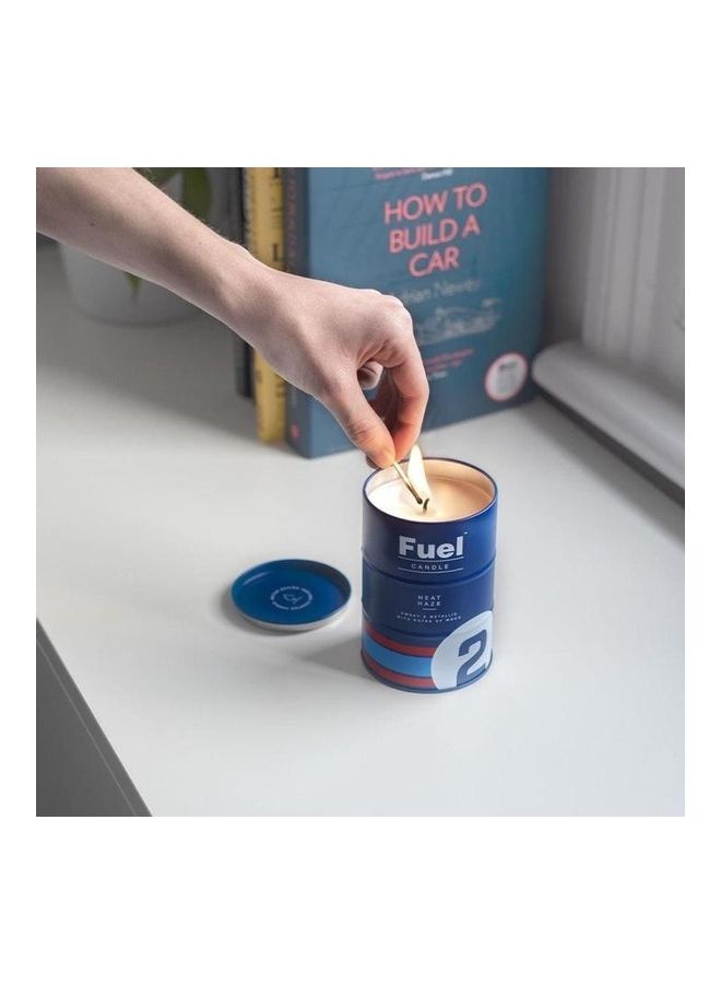 LUCKIES OF LONDON Heat Haze Fuel Candle Blue 4.3 x 3inch  - Image 2