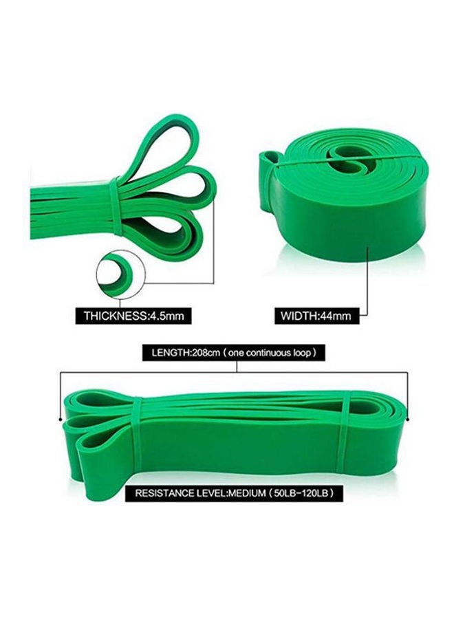 Generic Resistance Band Pull Up Assist Band Exercise Band Powerlifting Bands Loop For Body Stretching, Powerlifting, Resistance Training 50-120Lbs Green  - Image 1