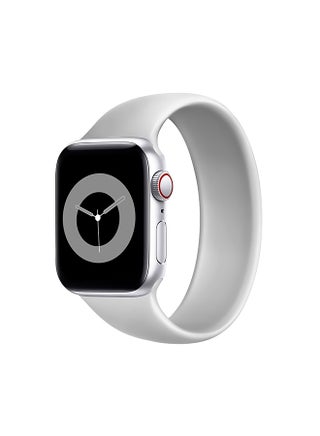 Solo Loop Strap for Apple Watch 38mm/40mm, Durable Stretchy Silicone Loop Sport Wristband with Sweat-Proof Design for Apple Watch Series 1, 2, 3, 4, 5, 6, SE, Size-XL, Loop-40XL Grey Grey - v1619352535/N46494049A_1