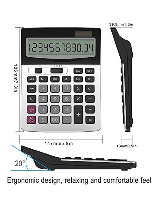 Helect Standard Function Business Calculator Grey  - Image 2