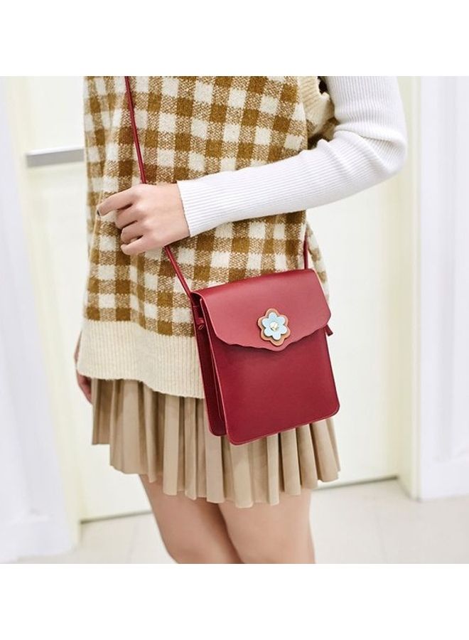 PU Crossbody Bag Red 