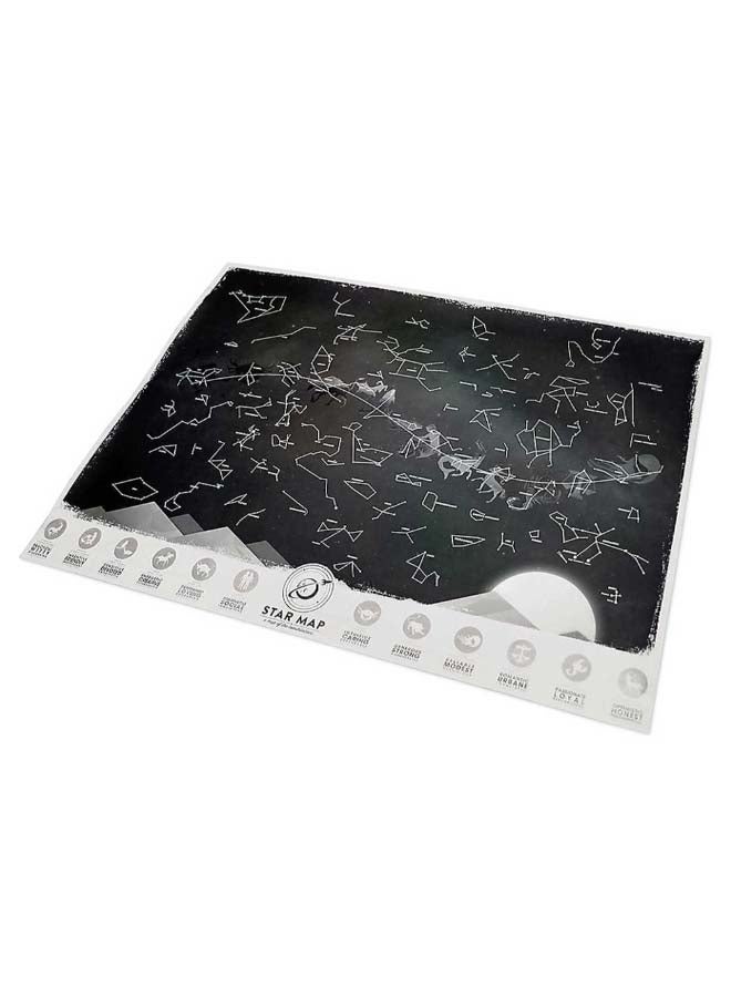 LUCKIES OF LONDON Star Scratch Map Black/White  - Image 3