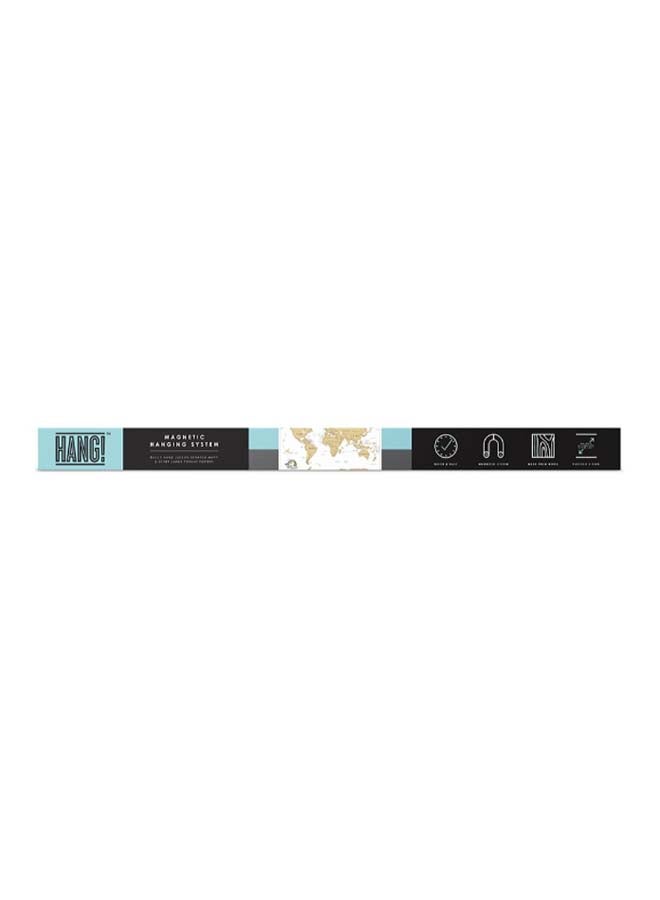 LUCKIES OF LONDON Scratch Map Magnetic Hanger Black - Image 2