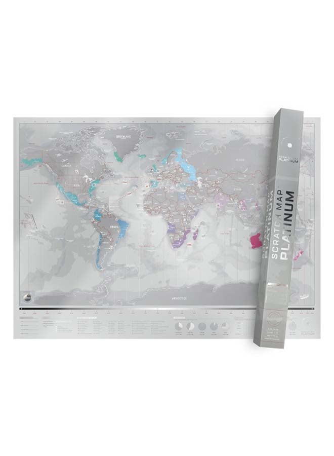 LUCKIES OF LONDON - Platinum Edition Scratch Map Multicolour - Image 1