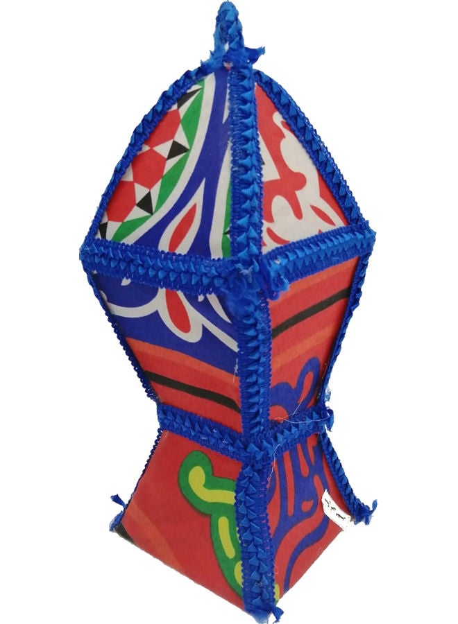 فانوس رمضان بشمعة متعدد الألوان 33سم