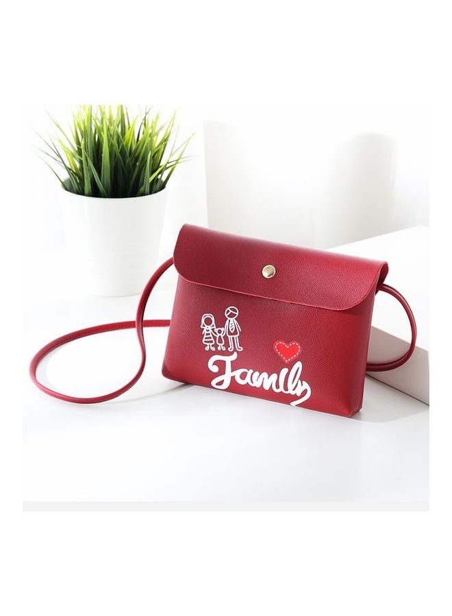 PU Crossbody Bag Red/White 