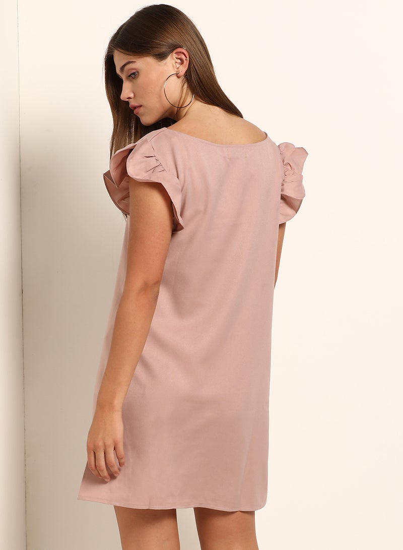 Blue Saint Casual Mini Dress Light Pink  - Image 2