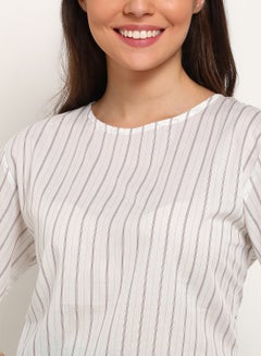 Stripe Detail Stylish Top White - v1619375309/N44416319V_4