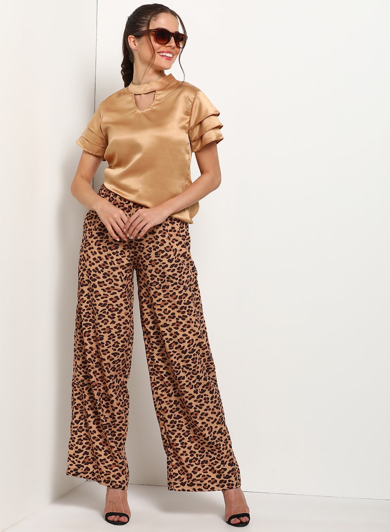 Blue Saint - Stylish Casual Top Brown - Image 1