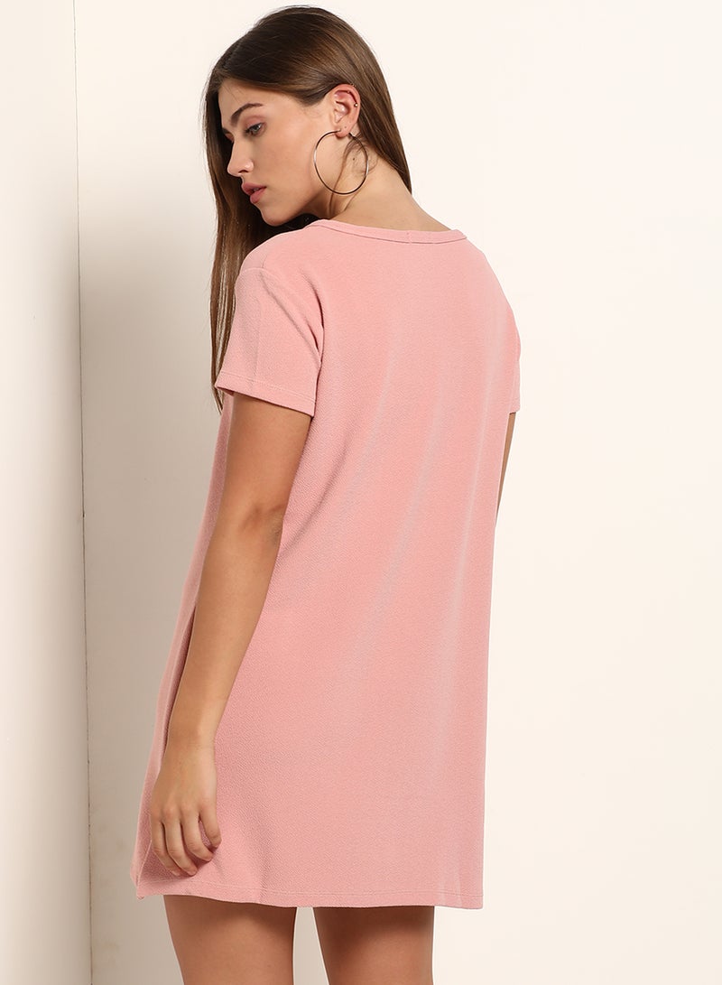 Blue Saint Casual Smart Dress Pink  - Image 2