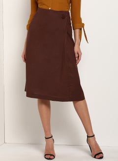 High Waist Skirts Brown